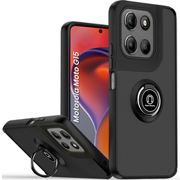 Чохол для Motorola Moto G15 / Motorola Moto G15 Power, Frosted Ring, чорний