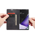Чехол CASEME для Samsung Galaxy Note 20 Ultra, Leather Wallet Case, чёрный