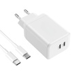 Сетевое зарядное устройство XO CE12, USB-C, 20 Вт + кабель USB-C - Lightning, белый