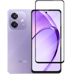 Закаленное стекло 3D для Oppo A40 / Oppo A40m, чёрная рама