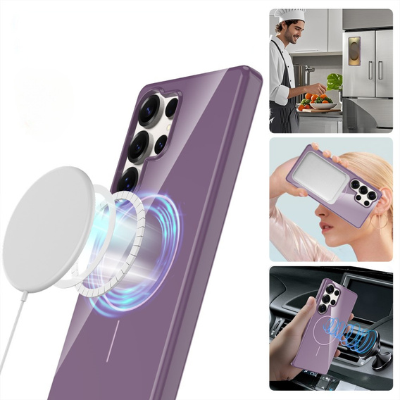 Чехол до Samsung Galaxy S25 Ultra, GKK Leather, чёрный