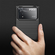 Чехол до Xiaomi Poco X4 Pro 5G, Carbon, чёрный