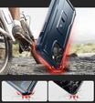 Бронированный чехол для iPhone 14 Pro Max, Dexnor Full Body, темно-синий