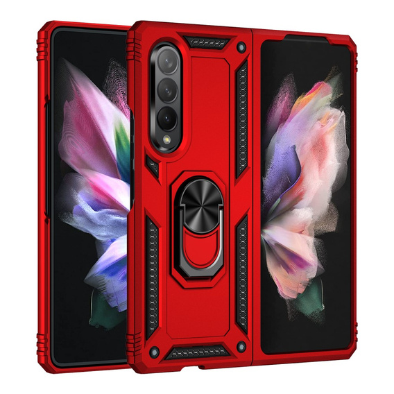 Броньований Чoхол до Samsung Galaxy Z Fold3 5G, Nox Case Ring, червоний