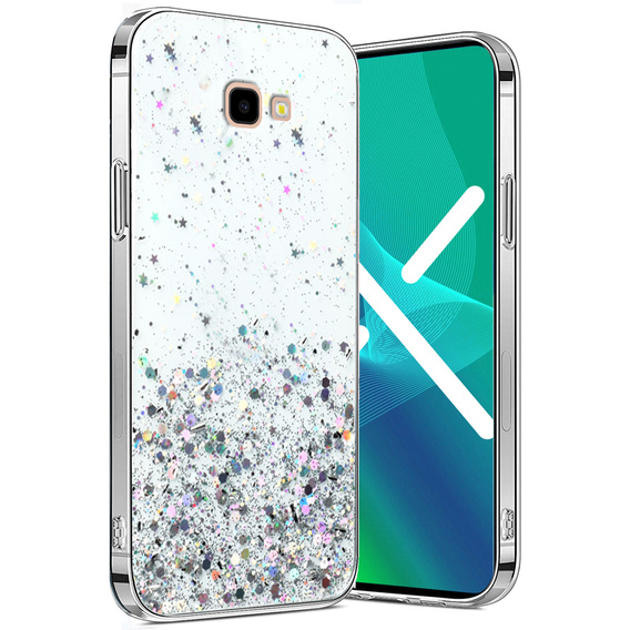 Чoхол до Samsung Galaxy J4 Plus, Glittery, прозорий