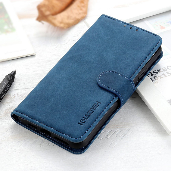 Чoхол Wallet до Xiaomi POCO F3, KHAZNEH, Vintage, Blue