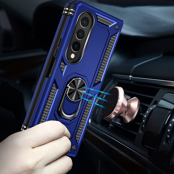 Бронированный Чехол до Samsung Galaxy Z Fold 4 5G, Nox Case Ring, синий