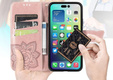 Откидной чехол для Samsung Galaxy S24 FE, Butterfly, розовый rose gold