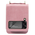 Чохол Leather Card Slots для Samsung Galaxy Z Flip3 5g, Pink