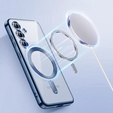 Чехол для Samsung Galaxy S25, Electro MagSafe, темно-синий + стекло для экрана