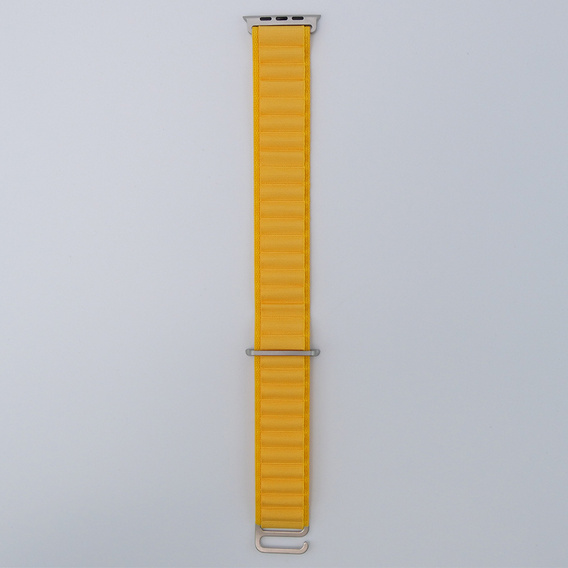 Нейлоновый ремешок для Apple Watch 1/2/3/4/5/6/7/8/SE/ULTRA 42/44/45/49 мм,  жёлтая
