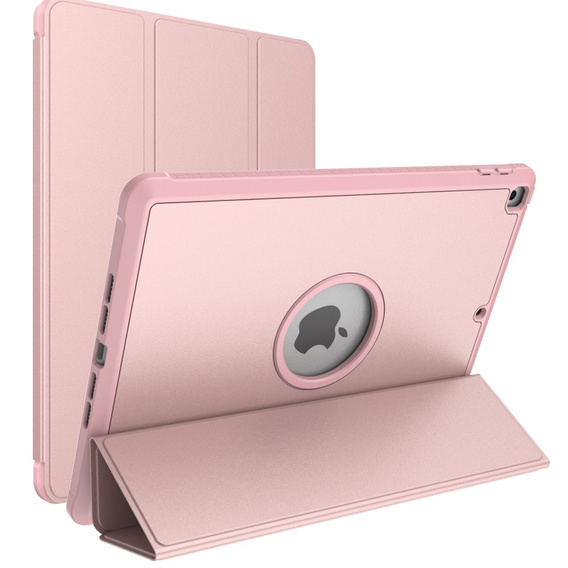 Чохол Tri-Fold Stand Cover для with Pen Slot iPad 10.2 2021 / 2020 / 2019 - Rose Gold