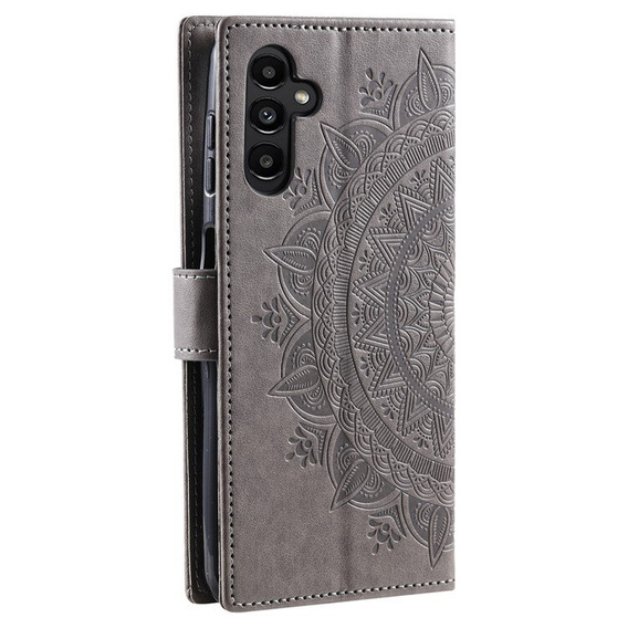 Откидной чехол для Samsung Galaxy A55 5G, Mandala Flower, зелёный