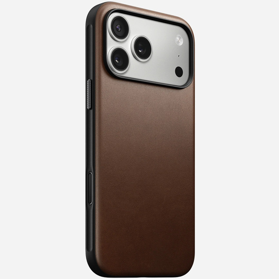 Чехол Nomad для iPhone 17 Pro Max, современный кожаный чехол, коричневый
