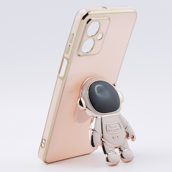 Чoхол до Motorola Moto G54 5G, Astronaut, рожевий rose gold