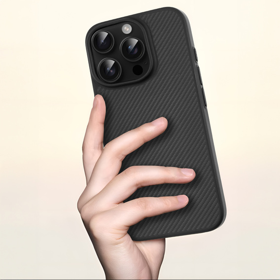 Чехол для iPhone 16 Pro, Aramid Fiber Cover, чёрный