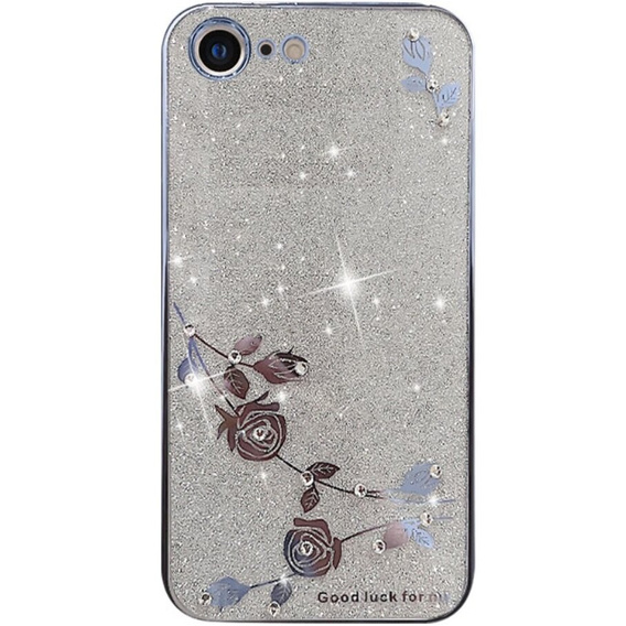 Чохол для iPhone SE 2022 / SE 2020 / 8 / 7, Glitter Flower, м'яти