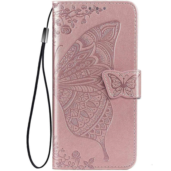 Чохол-книжка для Xiaomi Redmi A5, Butterfly, рожевий rose gold