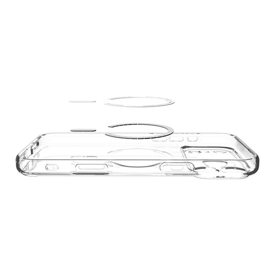 Чехол Spigen Ultra Hybrid MagSafe для iPhone 17 Pro, прозрачный / графитовый