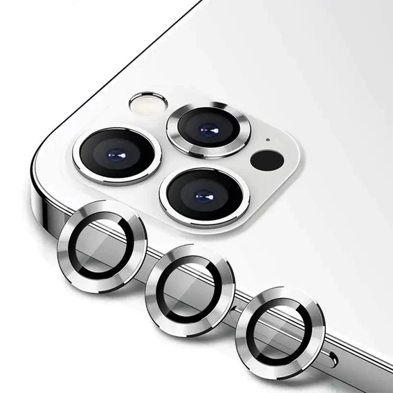 Захисне скло на камеру до iPhone 13 Pro / 13 Pro Max, Silver