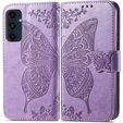 Чохол-книжка для Samsung Galaxy S24 FE, Butterfly, фіолетовий