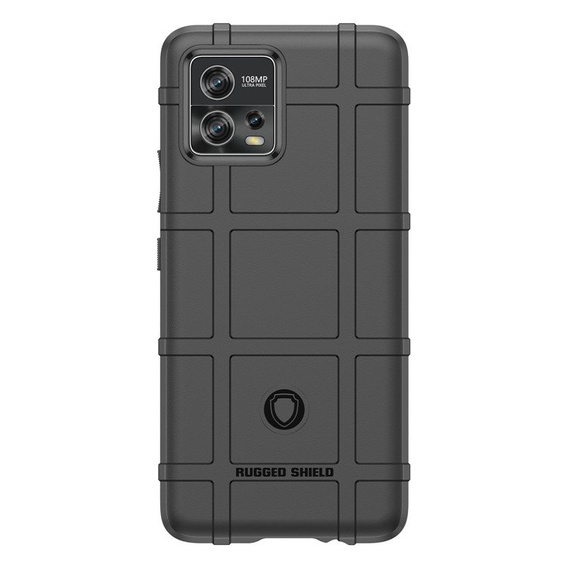 Чехол до Motorola Moto G72 4G, Rugged Shield, чёрный