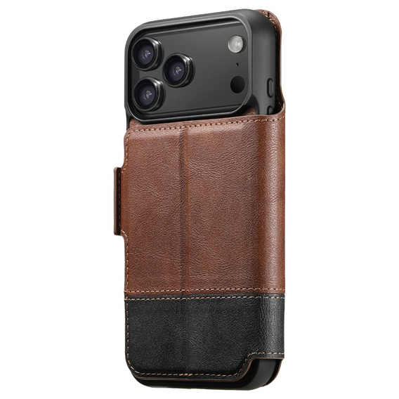 Флип-кейс 2-в-1 для iPhone 17 Pro Max, SUTENI, для MagSafe, коричневый