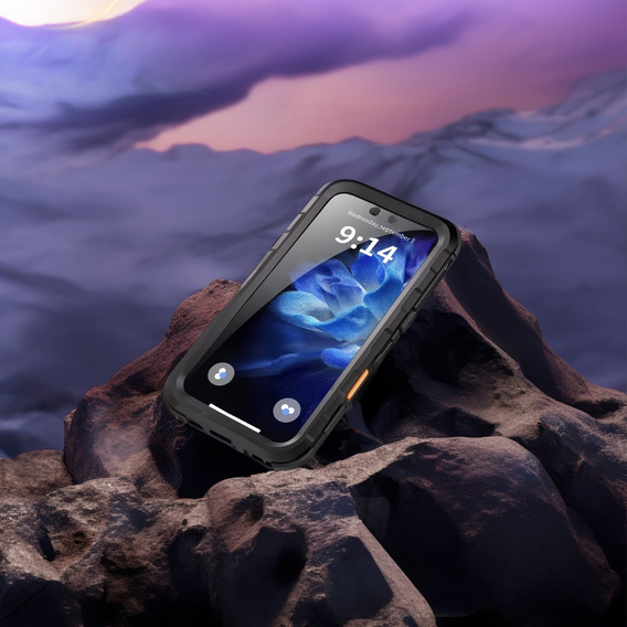 Водонепроникний чохол IP68 для iPhone 16 Pro, SHELLBOX MagSafe, чорний