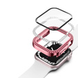 2в1 чехол и защитное стекло для часов Apple Watch 4/5/6/SE 44mm, Pink