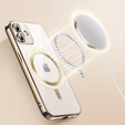 Чехол для iPhone 16 Plus, Electro MagSafe, золотой + стекло для экрана
