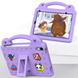 Дитячий чохол для планшета iPad mini 8.3" 2021 (6 gen.) / iPad mini 8.3" 2024 (7 gen.), Cute Patterns, з підставкою, фіолетовий