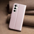 Откидной чехол для Samsung Galaxy S23 FE, BINFEN Wallet, розовый + 9H стекло  