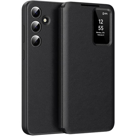 Флип-кейс для Samsung Galaxy S24, Smart View Wallet, чёрный