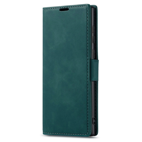 Чехол для Samsung Galaxy S24 Ultra, ERBORD Vintage, бумажник с клапаном, зелёный