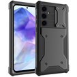 Чехол для Samsung Galaxy A55, ERBORD Rugged Case, черный (Две рамки)