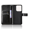 Футляр з клапаном для Motorola Moto G15 / Motorola Moto G15 Power, Crazy Horse Wallet, чорний