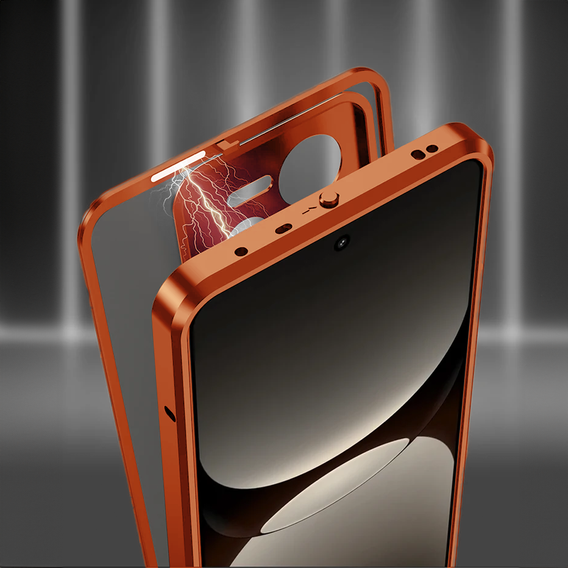 Чохол для Realme GT 7 Pro, Frame Case, помаранчевий