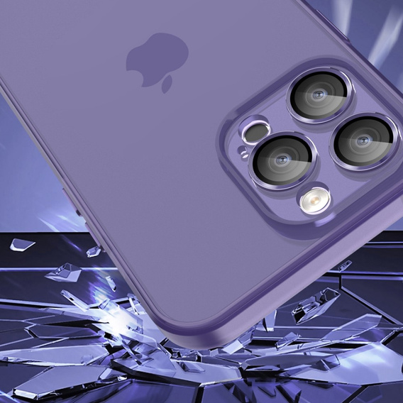 Ultra Slim чохол для iPhone 15, прозорий / фіолетовий