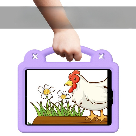 Дитячий чохол для планшета iPad mini 7.9" 2019/2015/2014/2013/2012 (5/4/3/2/1 gen.), Cute Patterns, з підставкою, фіолетовий