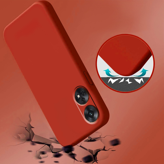 Чехол до Oppo Reno8 T, Silicone Lite, красный