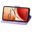 Чохол-книжка для Oppo Reno 12FS / 12F, Butterfly, фіолетовий