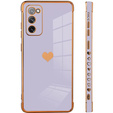 Чехол до Samsung Galaxy S20 FE, Electro heart, фиолетовый