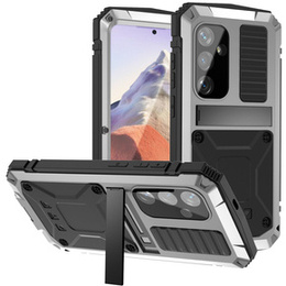 Бронированный чехол для Samsung Galaxy S24, R-JUST, серебряный