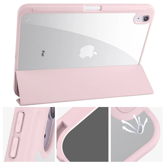 Чехол для iPad 10.9 2022 10 Gen, Smartcase Hybrid, с местом для стилуса, розовый