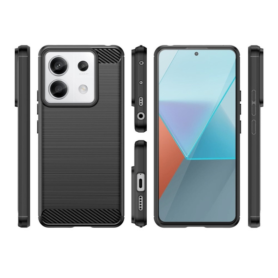 Чoхол до Xiaomi Redmi Note 13 Pro 5G, Carbon, чорний