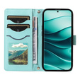 Чохол-сумка для Xiaomi Redmi Note 14 Pro 5G / Xiaomi Redmi Note 14 Pro+ 5G / Xiaomi Poco X7 5G, Rhombus Crossbody Leather, зелений