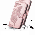Чохол-книжка для Oppo A5 Pro 5G, Butterfly, рожевий rose gold
