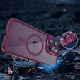 Чехол для iPhone 14 Pro Max, ERBORD Impact Guard, MagSafe, бордовый