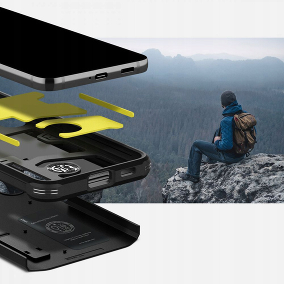 Чехол Spigen до Samsung Galaxy S22, Tough Armor, чёрный