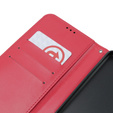 Футляр з клапаном для Oppo A38 4G / Oppo A18 4G, Crazy Horse Wallet, червоний